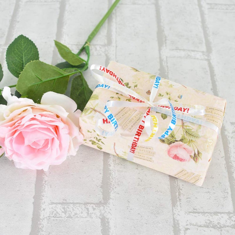 BEISHIDA شريط كيرلنج مطبوع بمناسبة عيد الميلاد من بيشيدا 500 ياردة مع خيوط بالون لتغليف الهدايا لحفلات المهرجانات وزينة الحرف والفنانين وزينة الزهور - Image 5